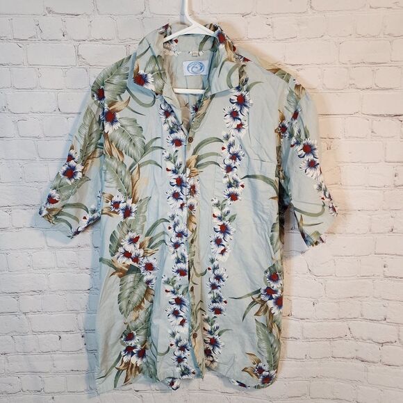 Men's Go Hawaii Button-Down Shirt, Size XXL - Picture 1 of 3